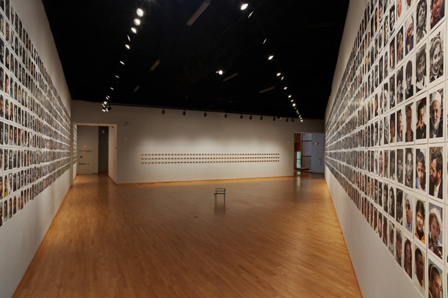 Installation view of Miki Kratsman: People I Met exhibition at USF Contemporary Art Museum. Photo: Will Lytch.