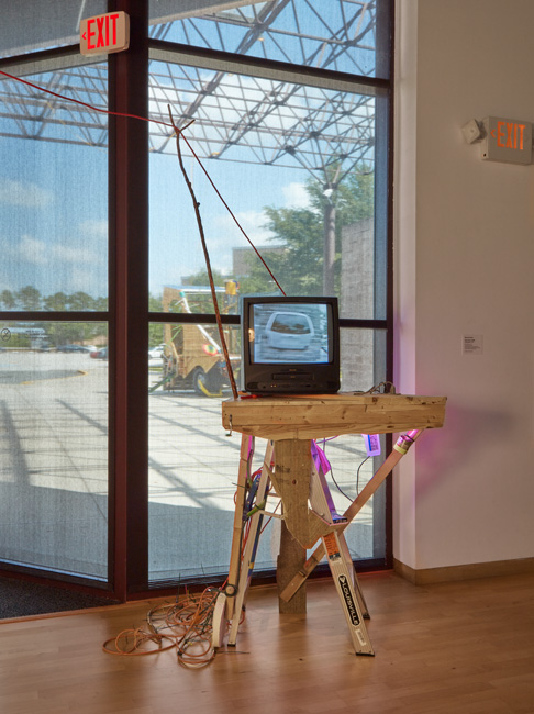 Installation view of Out To Pasture exhibition at USF Contemporary Art Museum. Work by Maxwell Parker. Photo: Will Lytch.