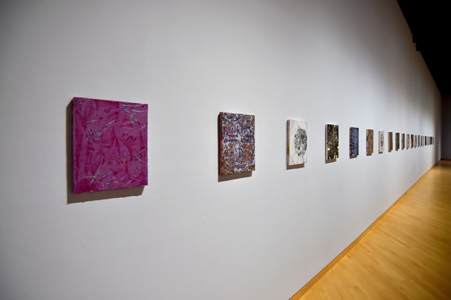 Installation view of I Keep The Ladders Clean: 2024 MFA Thesis exhibition at USF Contemporary Art Museum. Photo: Don Fuller.