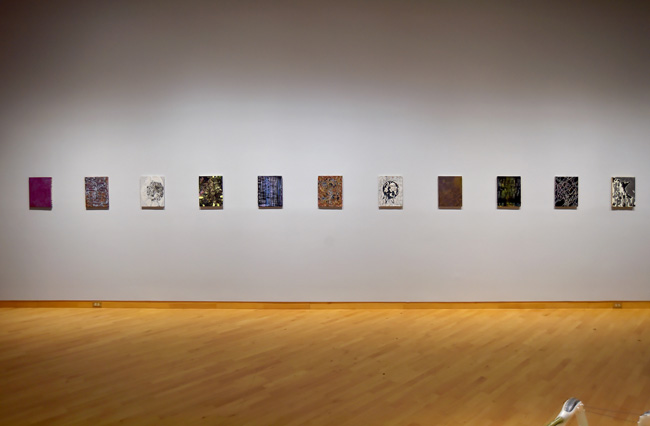 Installation view of I Keep The Ladders Clean: 2024 MFA Thesis exhibition at USF Contemporary Art Museum. Photo: Don Fuller.