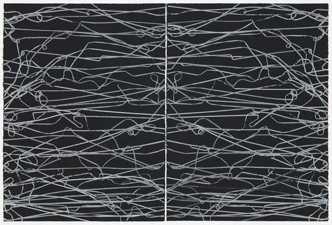 Christian MarclayUntitled Diptych (from the series Cassette Tape Duplication)2012