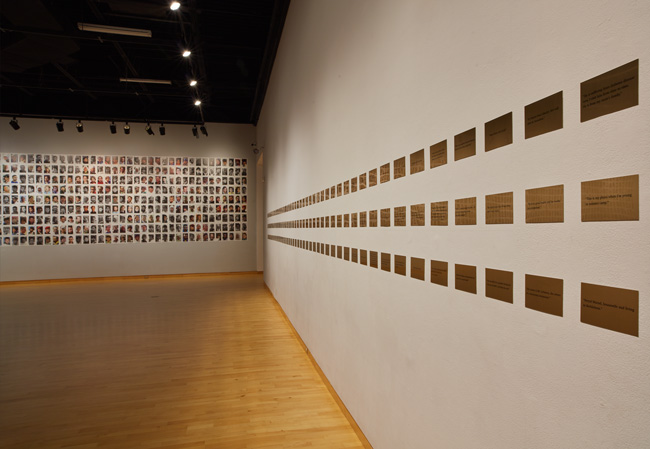 Installation view of Miki Kratsman: People I Met exhibition at USF Contemporary Art Museum. Photo: Will Lytch.