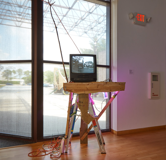 Installation view of Out To Pasture exhibition at USF Contemporary Art Museum. Work by Maxwell Parker. Photo: Will Lytch.