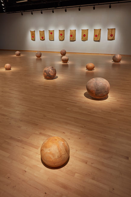 Bosco Sodi: Básico installation view at USF Contemporary Art Museum. Photo by Will Lytch.